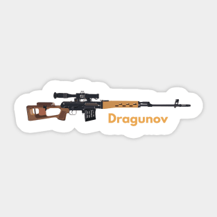 Dragunov SVD-63 Soviet Sniper Rifle Sticker